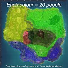 Fortnite Map Split Into 5 Regions Of Equal Population