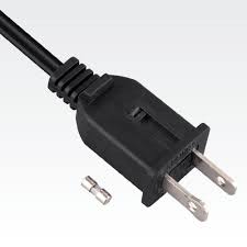 Usa Power Cord Nema 1 15p 5 Amp Fuse Plug Ac Power Supply