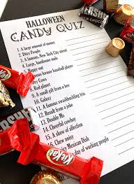 Did you ever wonder what all your favorite candies are made of. Halloween Candy Quiz The Crafting Chicks