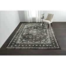 Floral oriental woven carpet 8x11 area rug black actual size 7'7 x 10'. Walmart For Vcny Home Aviana Black Medallion Area Rug 5 X 7 6 Black Accuweather Shop