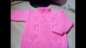 кофточка вязание для детей от 0 до 3 лет с описанием Detskaya Koftochka S Serdechkami Dlya Devochki 2 Chast Master Klass Devochka Deti Malyshki