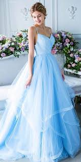 21 Adorable Blue Wedding Dresses For Romantic Celebration Blue Wedding Gowns Light Blue Prom Dress Blue Wedding Dresses