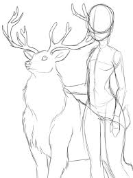 Ych 51 With Deer Open By Teshima Desenhando Esbocos Tutoriais De Desenho A Lapis Desenho De Poses