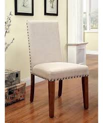 Furniture Of America Workins Padded Side Dining Chairs Set Of 2 Ivory Side Chairs Dining Dining Chairs Upholstered Dining Chairs