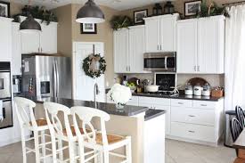 greenery above kitchen cabinets ideas