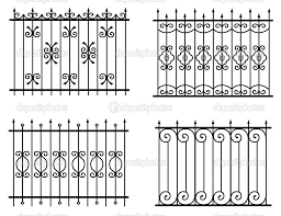 Silhouette Of Different Old Street Fences Vector Disenos De Rejas Balcones Para Ventanas Rejas Para Casas