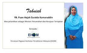 Sumbangan yb zuraida kamaruddin ahli parlimen ampang sepanjang perintah kawalan sorotan minggu ini aktiviti yb zuraida kamaruddin dikongsikan dalam 60 saat zuraida kamaruddin. Ehom Sekalung Tahiah Kepada Puan Hajah Zuraida Binti Kamarudin Atas Pelantikan Sebagai Menteri Perumahan Dan Kerajaan Tempatan