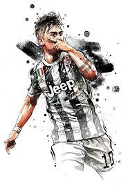Paulo Dybala Posters By Charlieyusup Redbubble Poster De Futbol Dibujo Jugador De Futbol Arte De Futbol