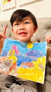 The days after the holidays can be hard to manage. I often give my kids  lots of calming activities to come down from the sensory overload. What I  love is setting up an easy watercolor painting ...