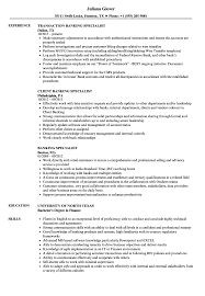 Us department of the air force 4.4. Banking Specialist Resume Samples Velvet Jobs