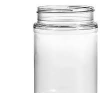 16 oz Clear PET Plastic Jars (Bulk), Caps NOT Included