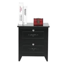 White Icube 2 Drawer Nightstand Home Kitchen Furniture
