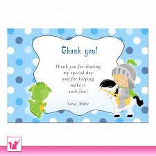 Knight Dragon Thank You Card Prince Dragon Thank You Note Boy 1st Birthday Thank You Card Printable Baby Shower Thank You Note Greetings Thank You Card Wording Custom Thank You