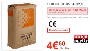 La Qualite Du Ciment 1er Prix Brico Depot