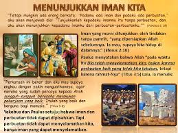 Banyak orang yang kelihatan berbuat baik, padahal ia tak beriman. Iman Yang Bekerja Lesson 6 For November 8 Ppt Download