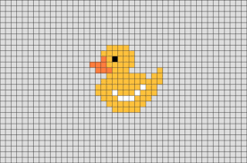 Duck Pixel Art Pixel Art Pattern Pixel Art Grid Easy Pixel Art