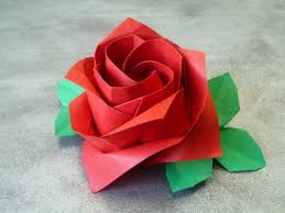 Origami Rose Anleitung Bastelideen Diy Zenideen Origami Rose Origami Origami Design
