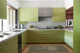 This Pasadena Pad Now Boasts An Avocado Green Kitchen And We Re So Into It In 2020 Green Kitchen Green Kitchen Cabinets Green Countertops