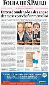 Folha de s.paulo, also known as folha de são paulo, or simply folha, is a brazilian daily newspaper founded in 1921 under the name folha da noite and published in são paulo by the folha da manhã company. Folha De S Paulo Fac Simile Edicao Sao Paulo 13 11 2012