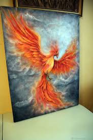 Fentezi Ruchnoj Raboty Feniks Floritolla Yarmarka Masterov Plamya Neobychnaya Kartina Holst Phoenix Bird Art Phoenix Painting Cool Art Drawings