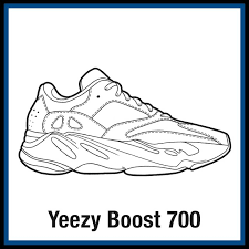 Converse high tops coloring page. Adidas Yeezy Boost 700 Kicksart Yeezy Sneakers Drawing Shoe Design Sketches