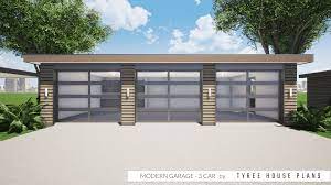See more ideas about garage plans, garage plan, garage design. Modern Garage Plan 3 Car By Tyree House Plans