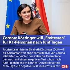 Freilich wird man in der politik als frau anders behandelt als ein mann. Zeit Im Bild Verkurzte Quarantane Tourismusministerin Elisabeth Kostinger Ovp Will Dass Sich K1 Kontakte Corona Infizierter Schon Nach Funf Tagen Freitesten Konnen Das Ware Vor Allem Fur Betriebe Lokale Und Hotels Enorm Wichtig