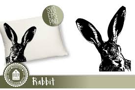 Cartoon hand painted easter svg flower art word. Rabbit Graphic By Boertiek Creative Fabrica