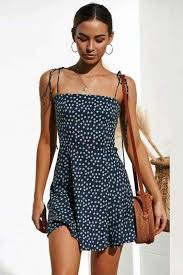 Floral Printed Strappy Mini Dress Short Summer Dresses Casual Summer Dresses Fashion Outfits