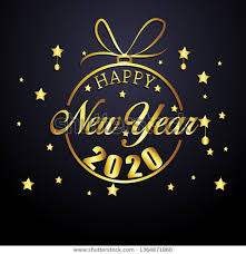 Image Vectorielle De Stock De Happy New Year 2020 Winter Holiday 1364871860 Happy New Year Pictures New Year Pictures Happy New Year Images