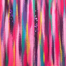 Barbie Inspired Colorful Abstract Painting On Canvas With Etsy In 2020