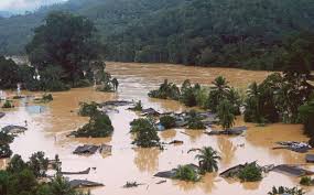 Keadaan selepas banjir di manik urai kuala krai kelantan 2014. Tadah Air Hujan
