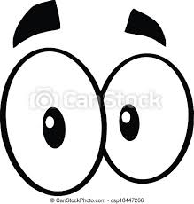 Download clipart mad stock vectors. Black And White Mad Cartoon Eyes Illustration Isolated On White Canstock
