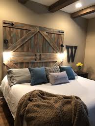 Barn Door Headboard Barn Door Barn Door Decor Etsy In 2020 Barndoor Headboard Barn Door Decor Barn Bedrooms