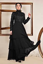 Alvina Uc Boyutlu Siyah Tesettur Abiye Elbise Modelleri Moda Tesettur Giyim 2020 Elbise Modelleri Elbise Victorian Elbiseler