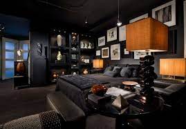 10 Easy Tips For Brightening The Darkest Rooms Of Your Interiors Black Bedroom Design Masculine Bedroom Decor Masculine Bedroom Design