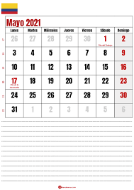 Events in the year 2021 in colombia. Mayo 2021 Calendario Colombia En 2021 Calendario Calendario De Agosto Calendario Junio