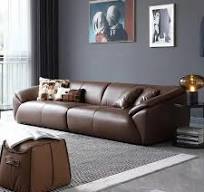 Desain Italia Milan High-End Furniture Sofa Kulit Seni 1+2+3 ...