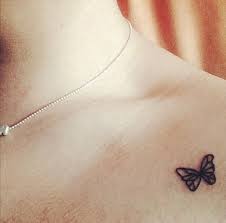 Little Butterfly Tattoo Clavicle Tattoo Small Matching Tattoos Simple Butterfly Tattoo