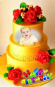 Birthday Cake With Photo Frame Download Pin On Anniversaire Faiza