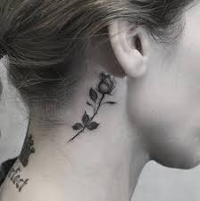Pinterest Bird Tattoo Behind Ear Pinterest Kellylovesosa Black And Grey Ink Behind The Ear Rose By Kane Navasard Tattoos Girly Tattoos Rose Tattoo Behind Ear Cool Tattoos