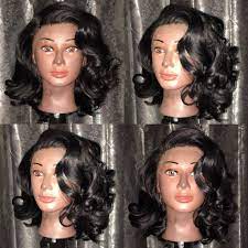 10 Inch Black Marilyn Monroe Lace Frontal Unit Made With A Dome Cap Short Lace Front Wigs Hair With Flair Baby Hairstyles
