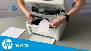 Load Paper Hp Laserjet Pro Mfp M28 M31 Printers Hp Youtube