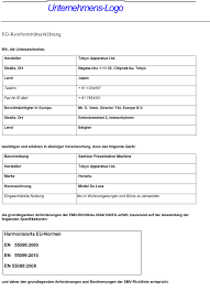 Die bauprodukteverordnung verwendet den titel leistungserklärung und während die. Emv Leitfaden Beispiel 1 Konformitatserklarung Mit Software Weka Manager Ce