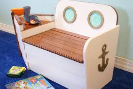 Nautical Wooden Boat Toy Box In White With By Adamzoriginals Boy Room Nautical Nursery Kids Room