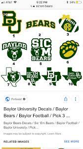 Pin By Wanderingbear On Cricut Crafting Baylor Bear Baylor Baylor Football