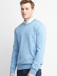 Merino Wool Crewneck Men Sweater Long Sleeve Tshirt Men Gap Outfits