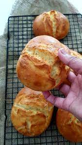 Voir plus d'idées sur le thème recettes de cuisine, pain, cuisine et boissons. Rustic White Bread Rolls Pain Maison Brinda Bungaroo