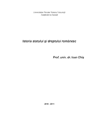 Obiectul istoriei statului si dreptului romanesc. Curs Istoria Statului Si Dreptului Romanesc