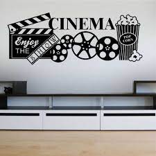This a big space, so black walls one white works. Vinyl Home Cinema Wand Aufkleber Theater Popcorn Wand Decals Film Freizeit Raum Dekoration Abnehmbare Kunst Wand Dekor Tapete C064 Wall Stickers Aliexpress